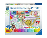 Needlework Station 500 Piece Large Format Jigsaw Puzzle
