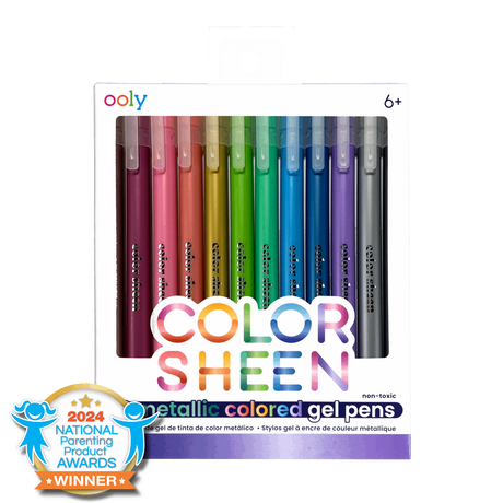 Color Sheen Metallic Colored Gel Pens - Set of 12