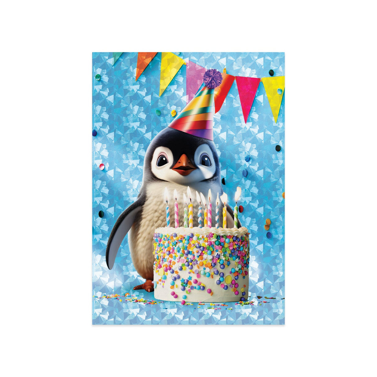Cool Penguin Birthday Card