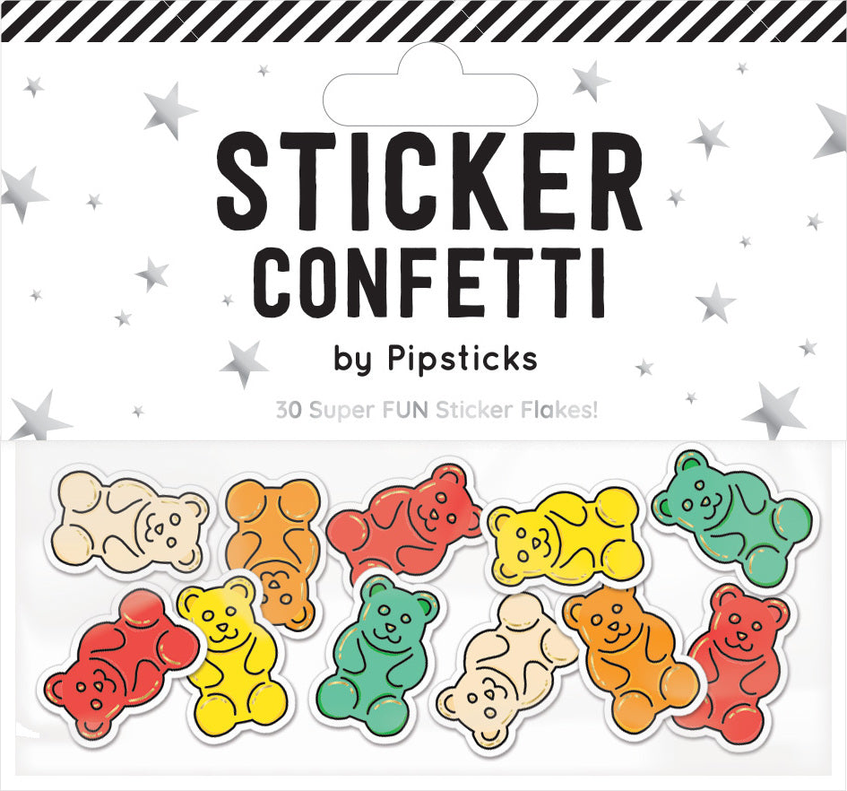 Yummy Gummy Sticker Confetti