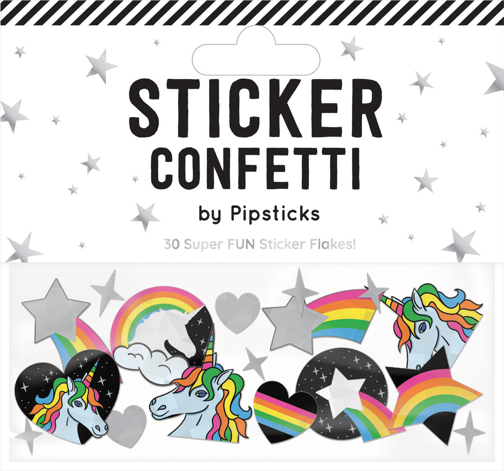 Stellar Unicorns Sticker Confetti