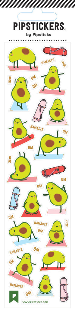Stickers -  Avocado Asanas (2x8)