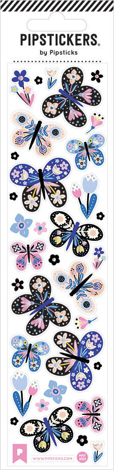 Stickers -  Floral Flight (2x8)