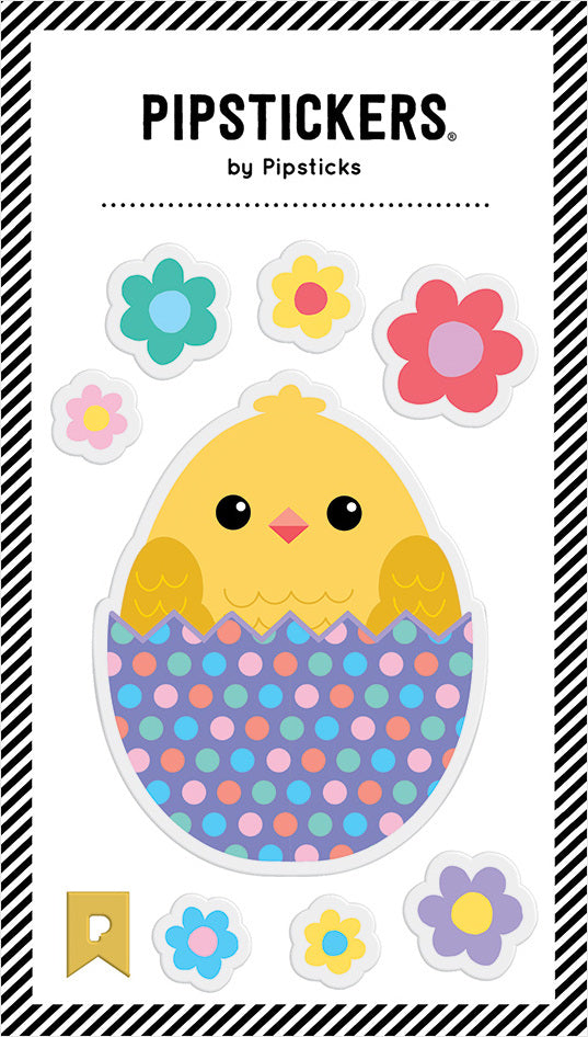 Stickers -  Big Puffy Hatching Chick