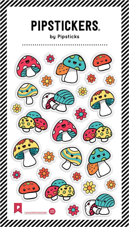 Stickers -  Puffy Fancy Mushrooms