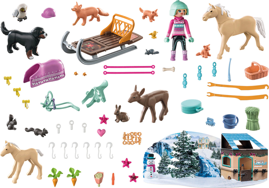 Playmobil Advent Calendar Horses of Waterfall - Christmas Sleigh Ride