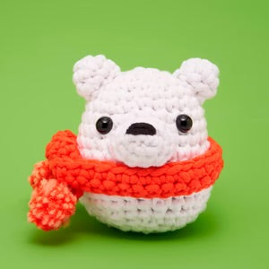 Lola the Polar Bear Learn to Crochet Kit