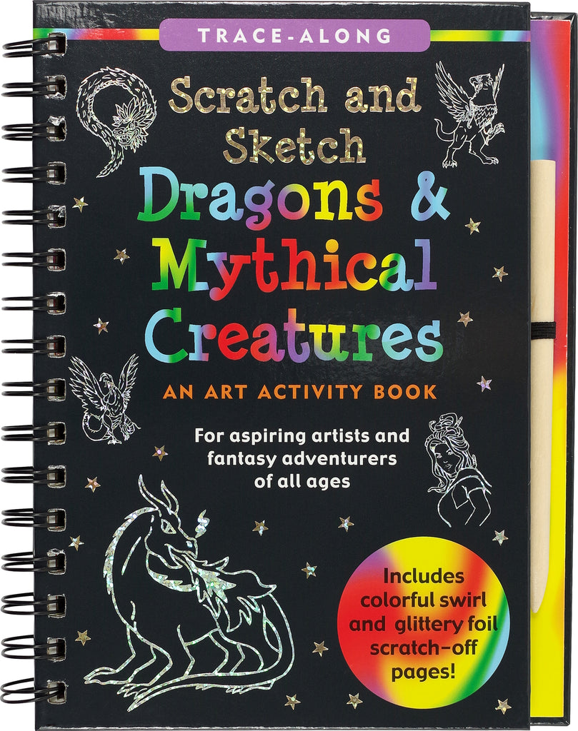 Scratch & Sketch Dragons & Mythical Creatures (Trace-Along): An Art Activity Book