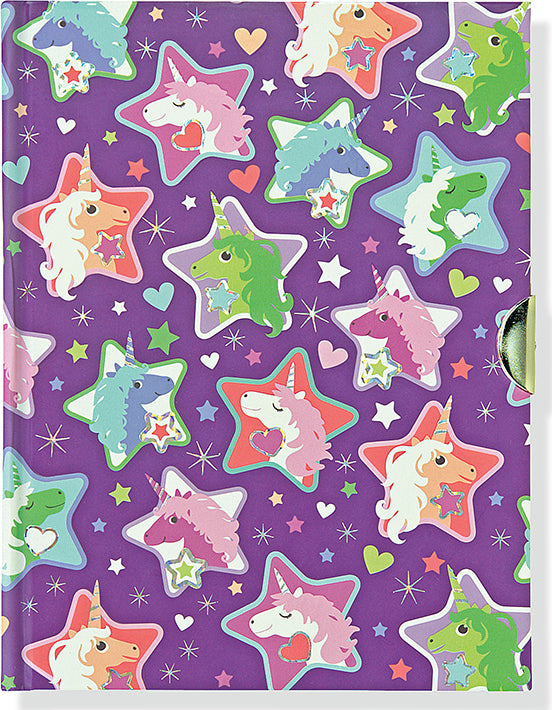 Sparkly Unicorns Locking Journal