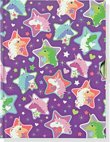 Sparkly Unicorns Locking Journal