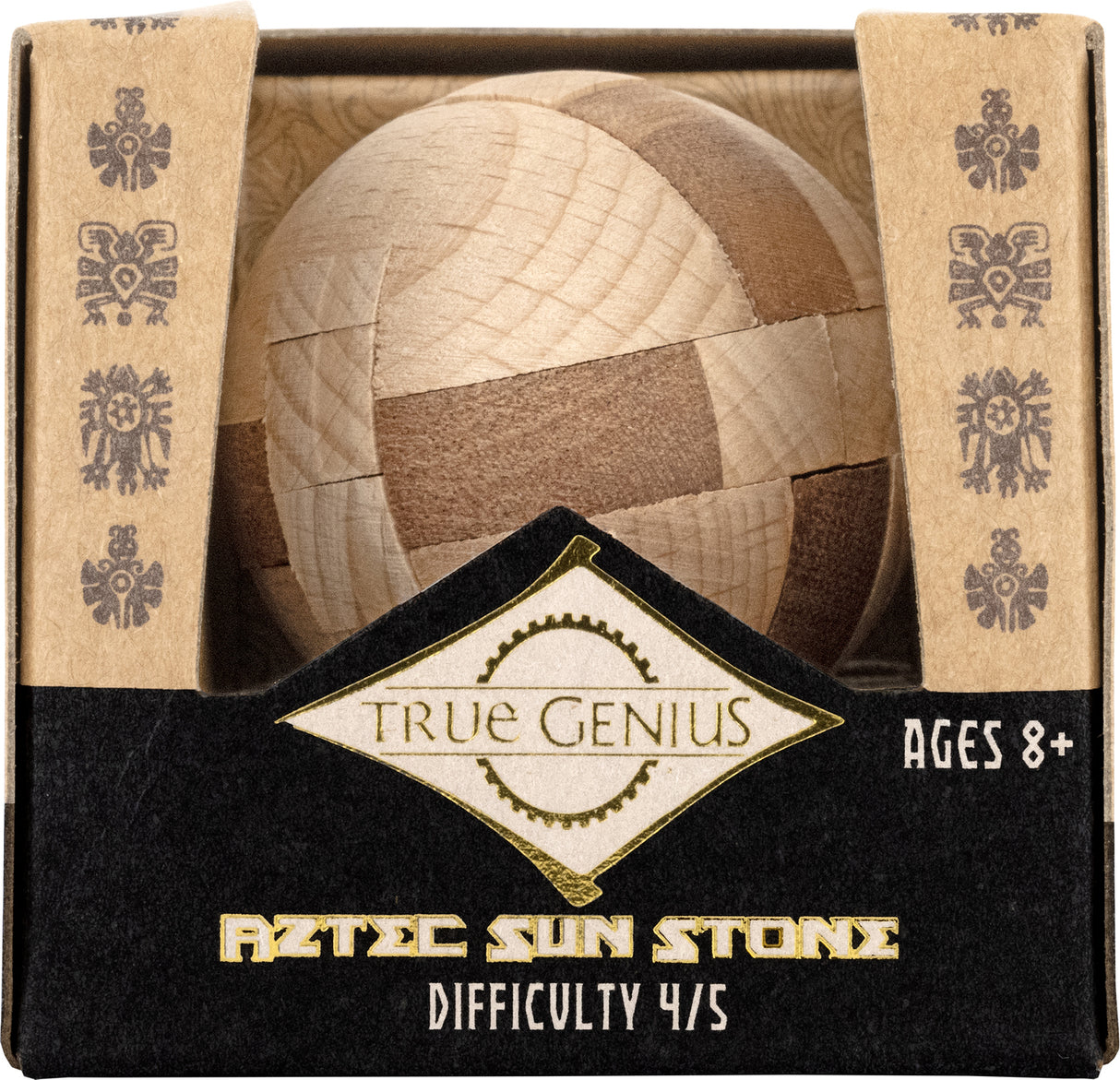 Aztec Sun Stone - Mini Wooden Puzzle