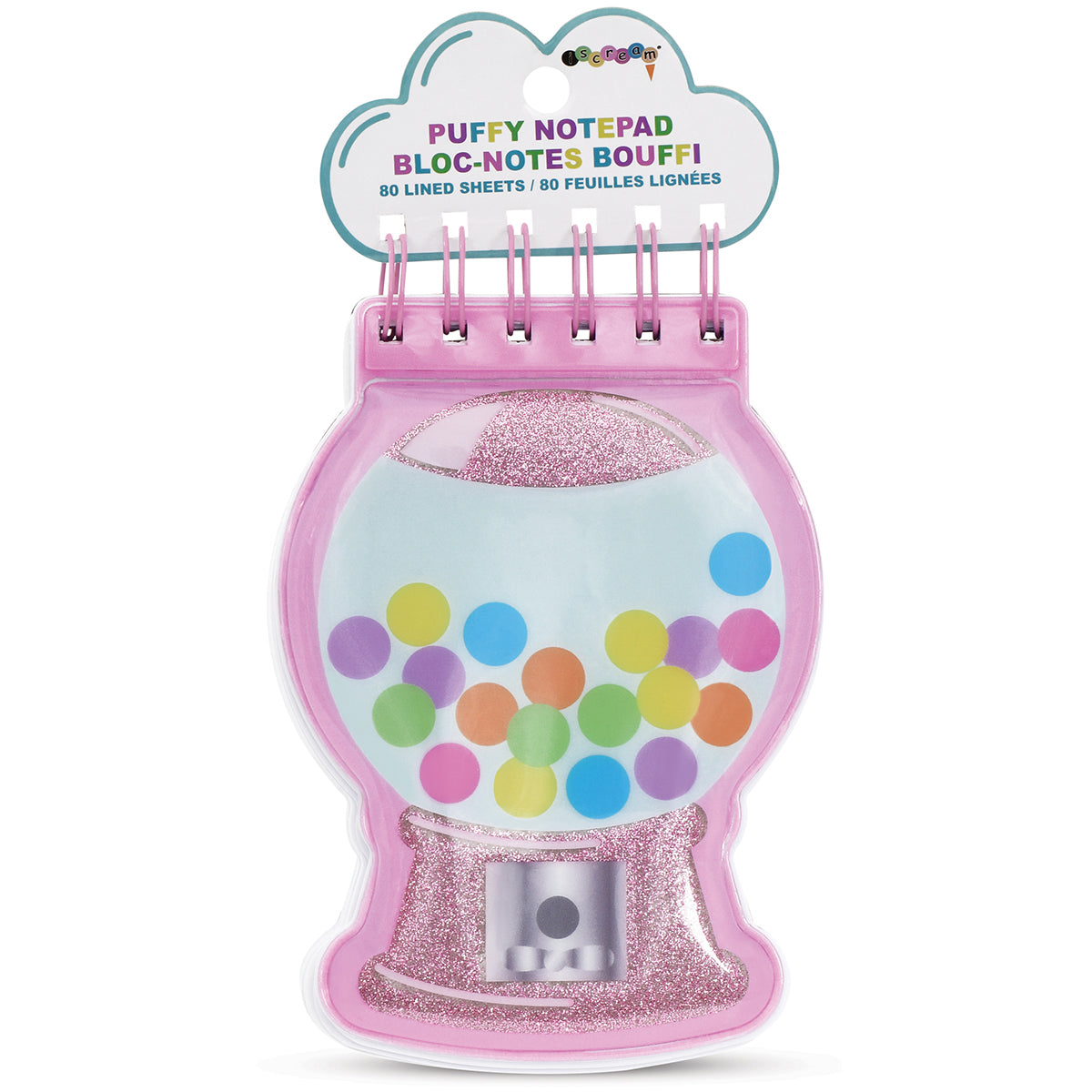 Pink Gumball Puffy Notepad