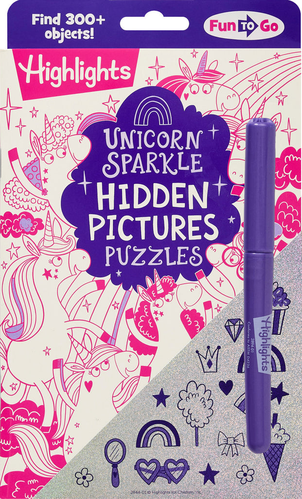 Unicorn Sparkle Hidden Pictures Puzzles