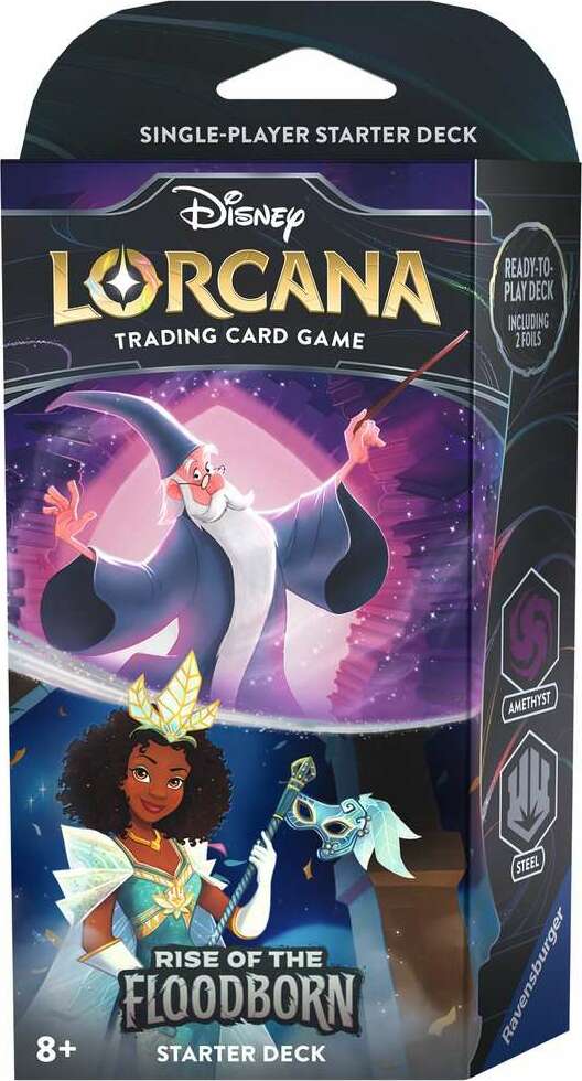 Lorcana TCG Rise of the Floodborn Starter Deck: Amethyst/Steel Turner Toys Lorcana TCG Rise of the Floodborn Starter Deck: Amethyst/Steel Turner Toys