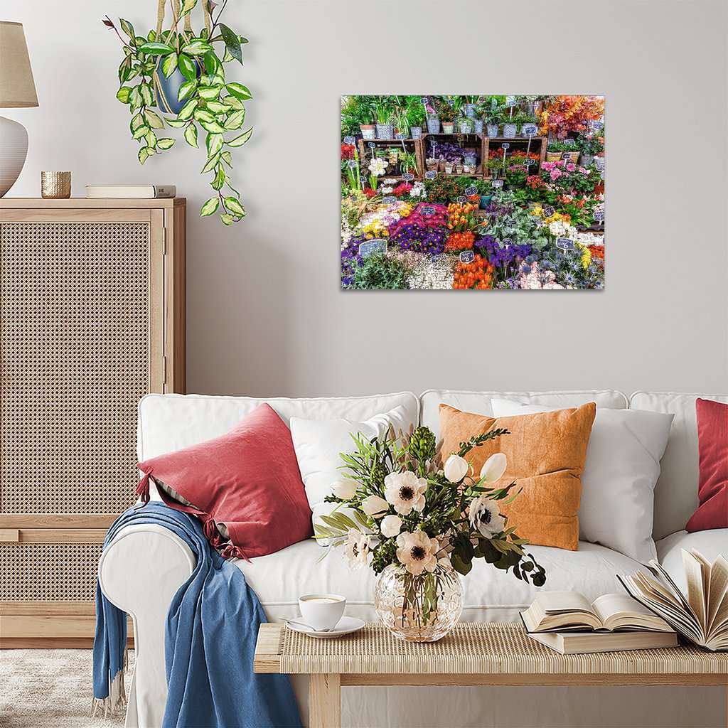 Flower Market, France 500 Pc Puzzle