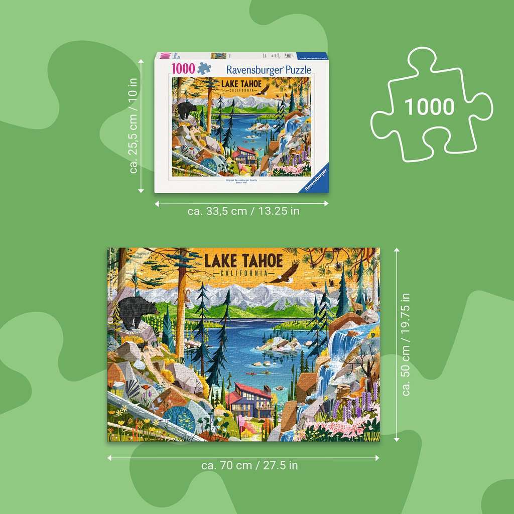 Sacred Lake Tahoe 1000 Pc Puzzle