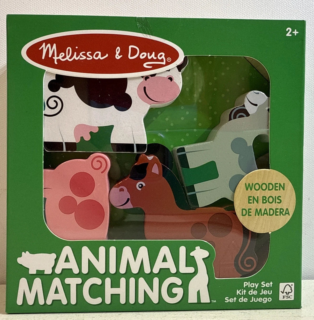 Wooden Animal Matching Farm