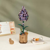 Modern Wooden Puzzle: Lilac