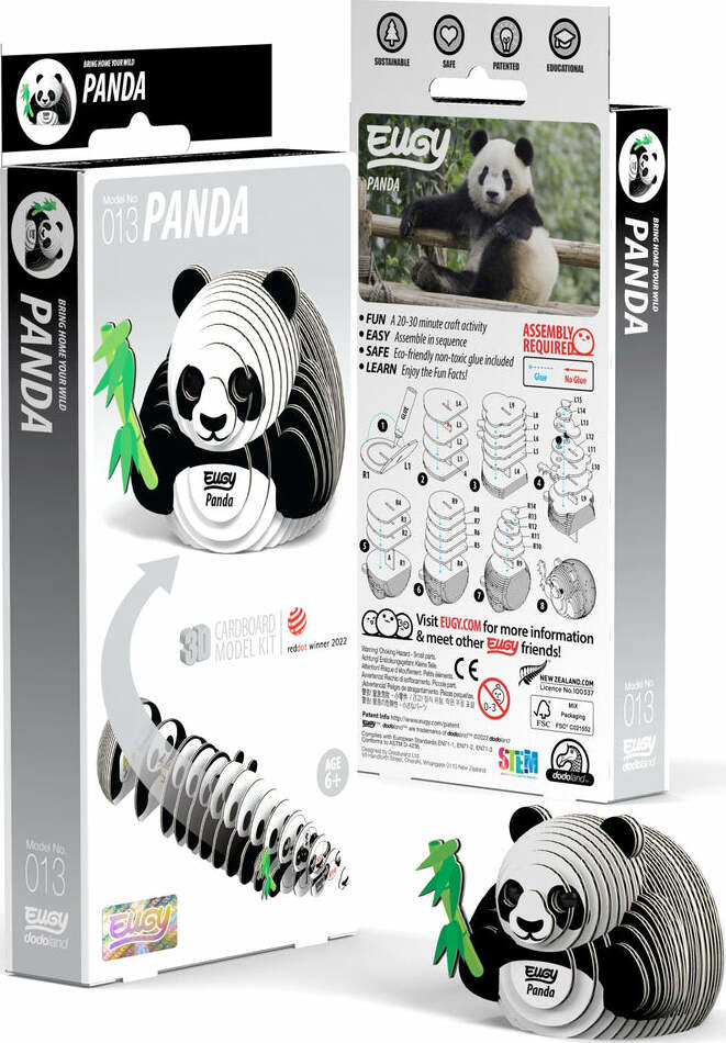 EUGY Panda 3D Puzzle