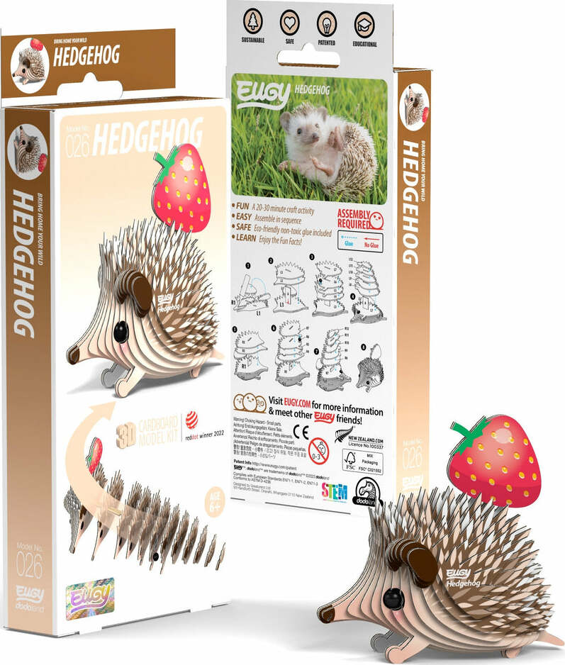 EUGY Hedgehog 3D Puzzle