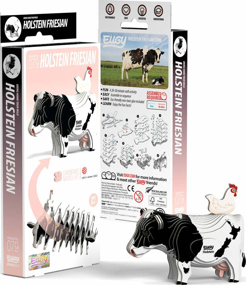 EUGY Holstein Cow 3D Puzzle