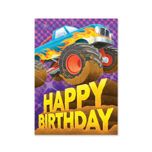 Monster Truck Birthday Card