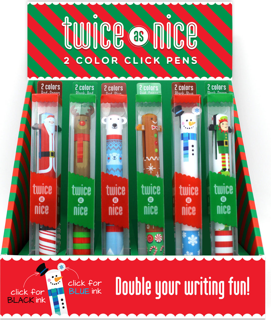 Holiday Twice as Nice Color Click Pen (assorted)