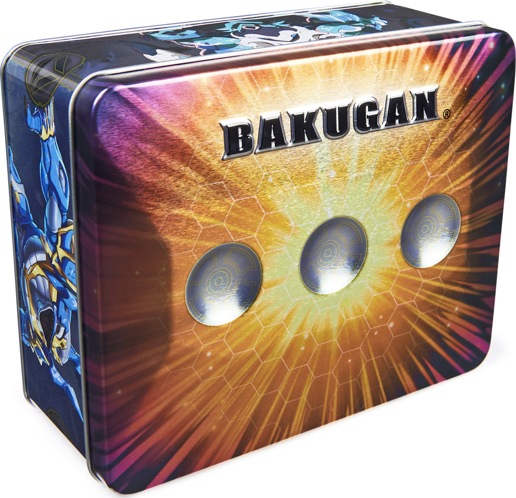 Bakugan Baku-Tin, Sectanoid, Premium Collector’s Storage Tin with Mystery, Trading Cards, Kids Toys for Boys Aged 6 and up