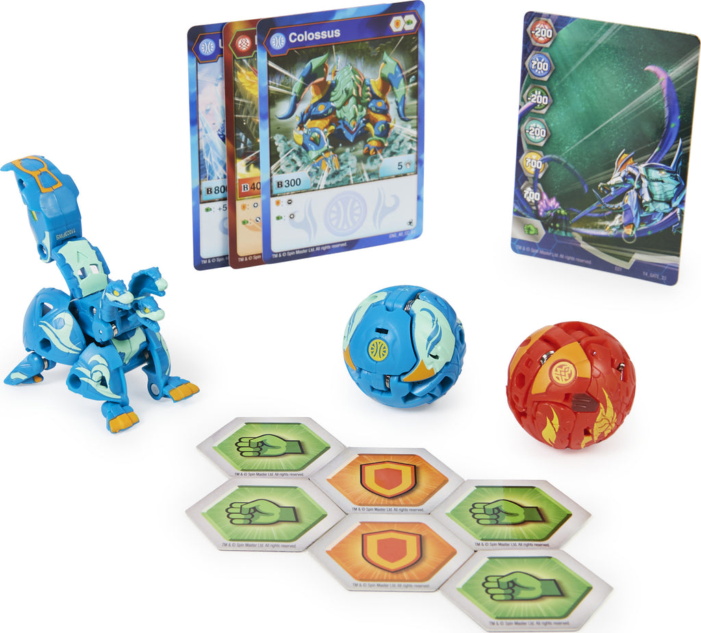 Bakugan Evolutions Starter Pack 3-Pack, Howlkor Ultra with Colossus and Pegatrix, Collectible Action Figures, Ages 6 and Up