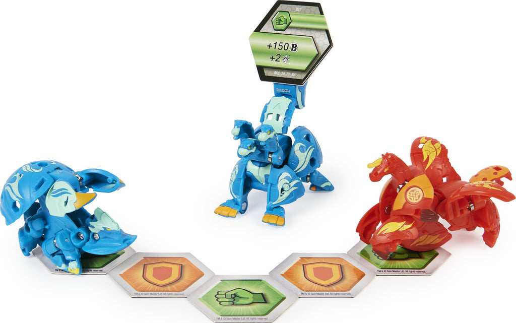 Bakugan Evolutions Starter Pack 3-Pack, Howlkor Ultra with Colossus and Pegatrix, Collectible Action Figures, Ages 6 and Up