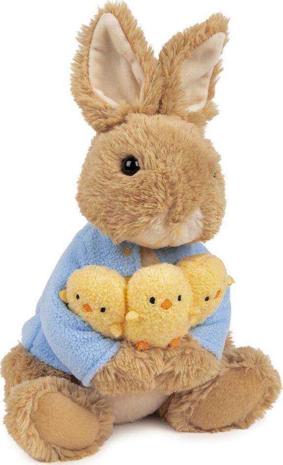 Peter Rabbit Holding Chicks - 9.5 In