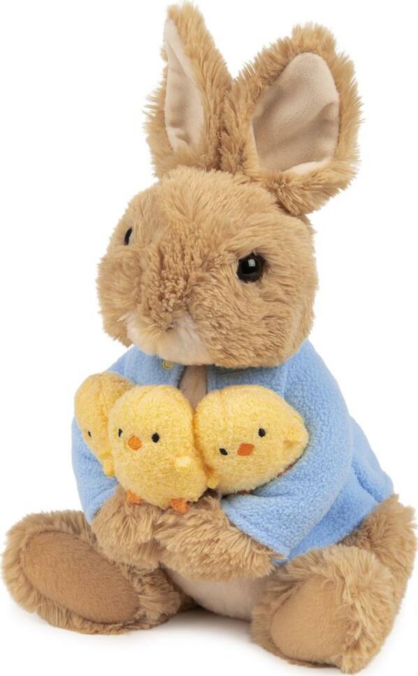 Peter Rabbit Holding Chicks - 9.5 In