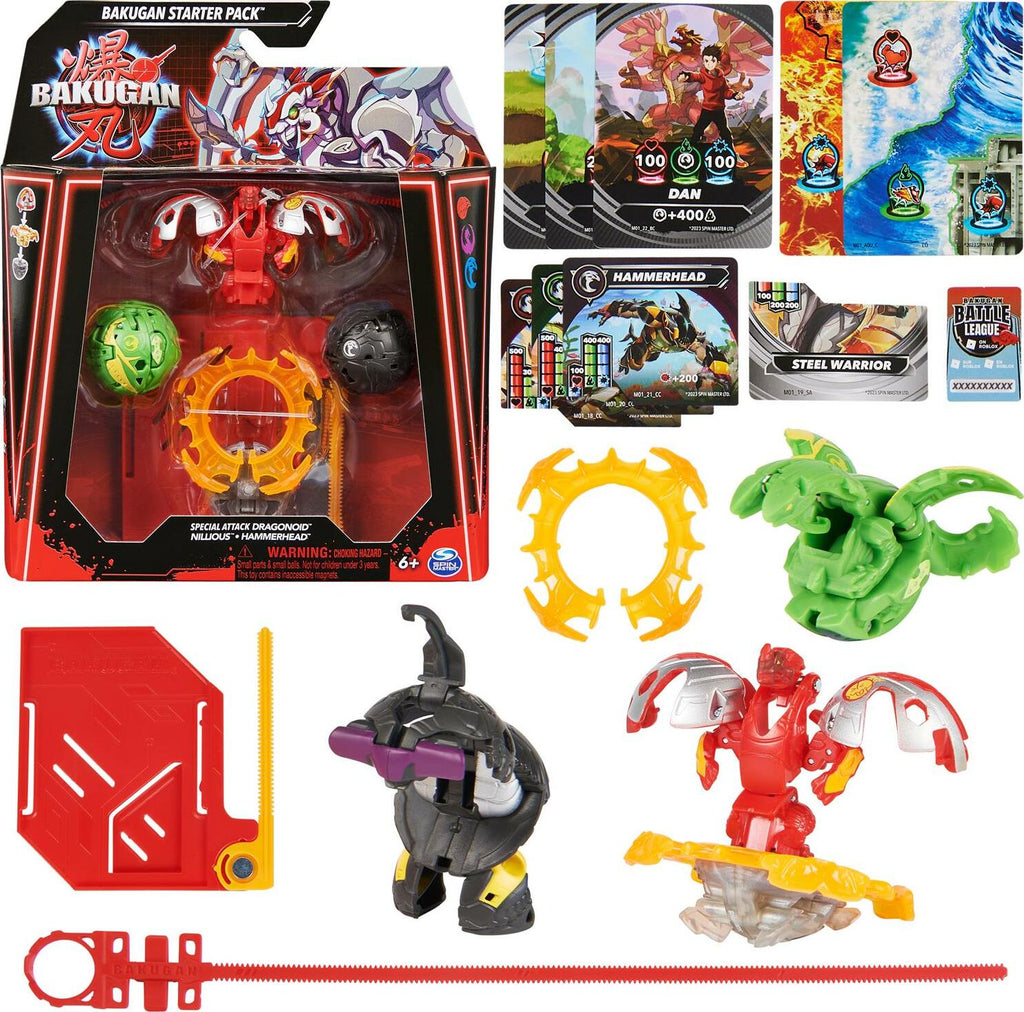 Bakugan Starter 3-Pack - Special Attack Dragonoid - Nillious