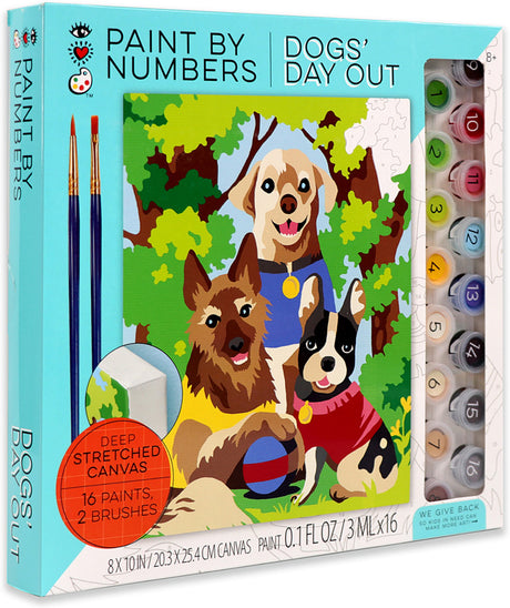 iHeartArt Paint By Numbers Dogs' Day Out