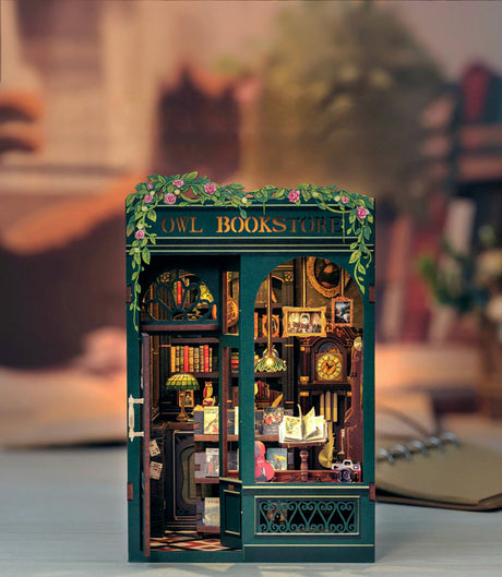Owl Bookstore DIY Book Nook Kit