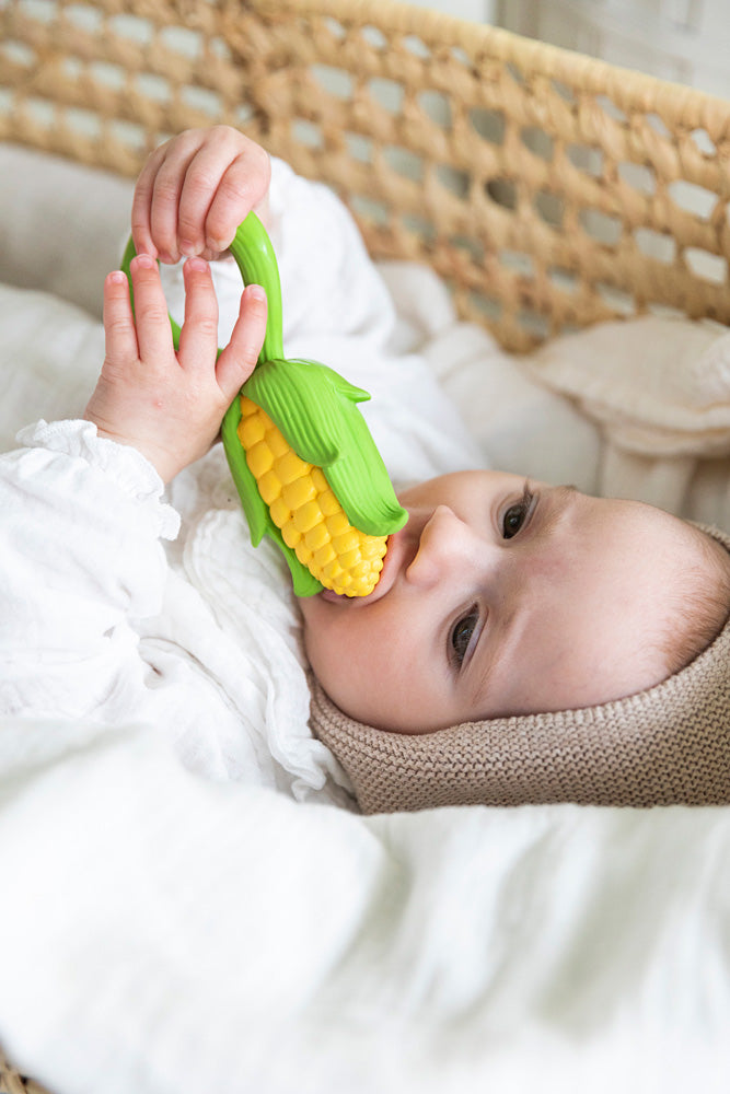 Oli & Carol Corn Rattle Toy & Teether