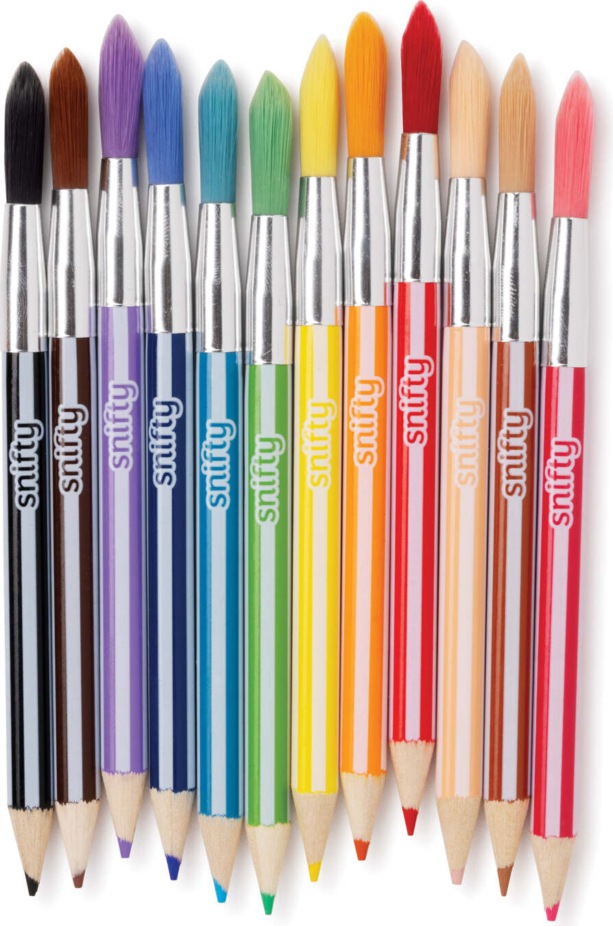Lil' Color Brush Chunky Watercolor Pencil & Paintbrush in One - Set of 12