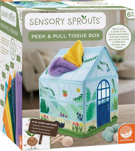 Sensory Sprouts Peek & Pull Tissue Box