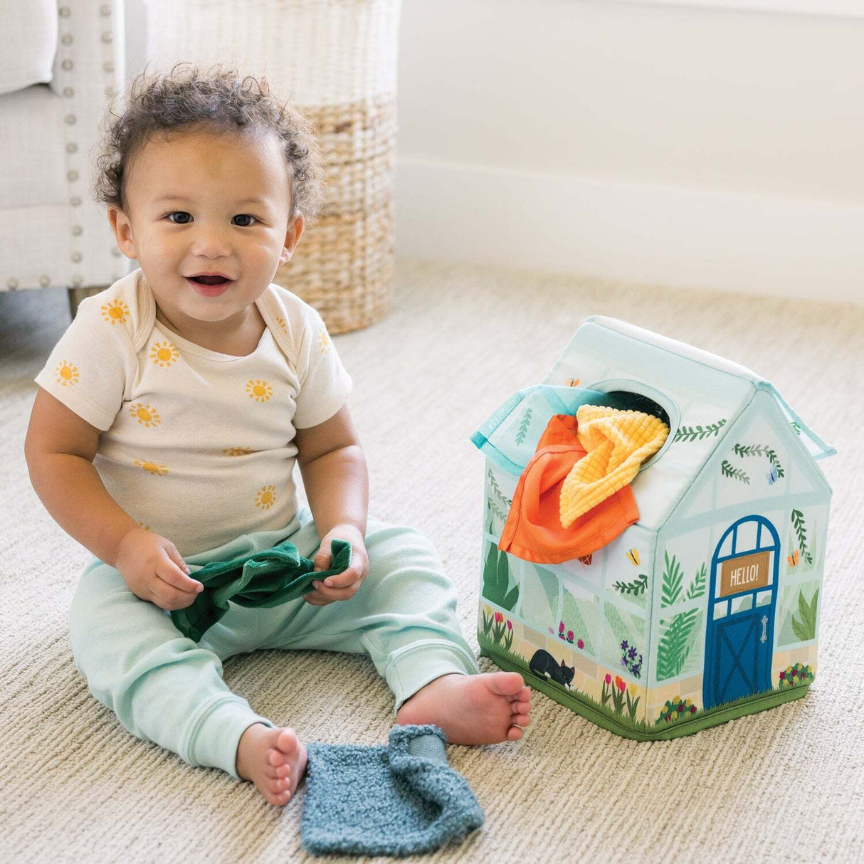 Sensory Sprouts Peek & Pull Tissue Box
