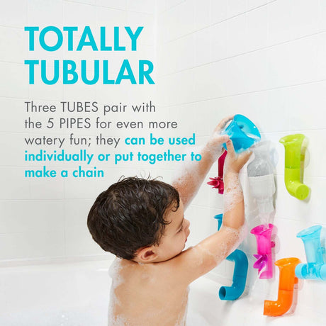Boon Pipes & Tubes & Cogs Building Bath Toy Bundle