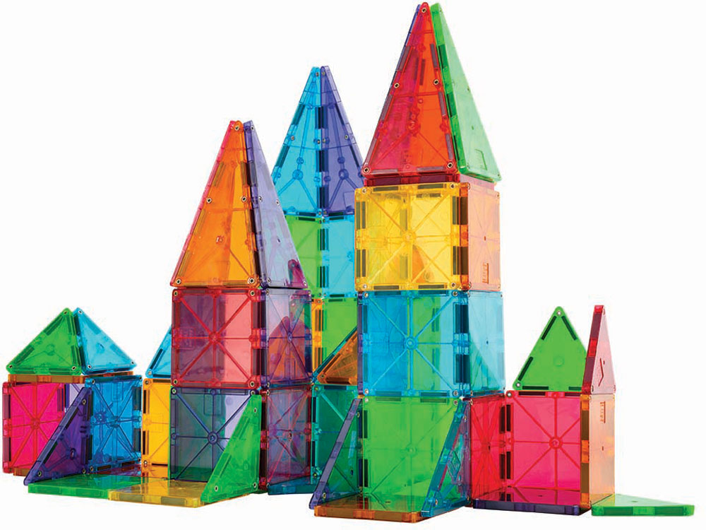 Magna-Tiles® Clear Colors 100 Piece Set