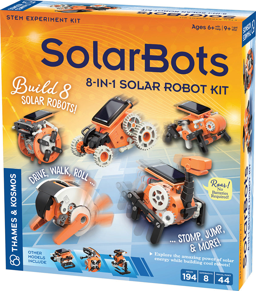 SolarBots: 8-in-1 Solar Robot Kit