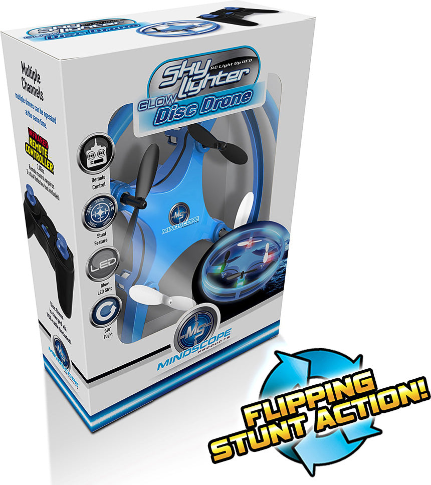 Sky Lighter Glow Disc Drone - Blue