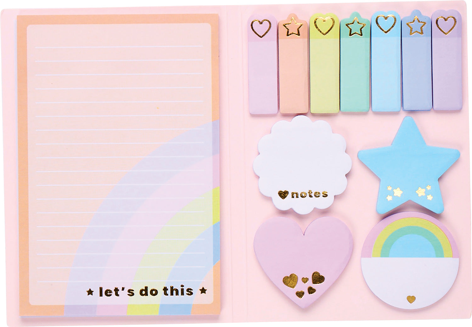 Side Notes Sticky Tab Note Set Pastel Rainbow – Turner Toys