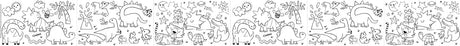 Haku Yoka Coloring Roll Kit Dino World