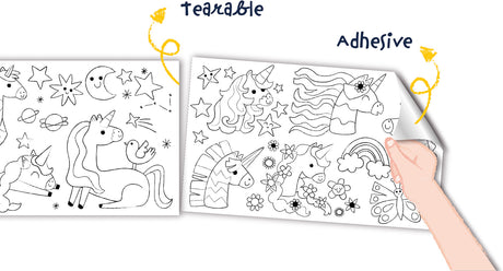 Haku Yoka Coloring Roll Kit Fantasy Unicorn
