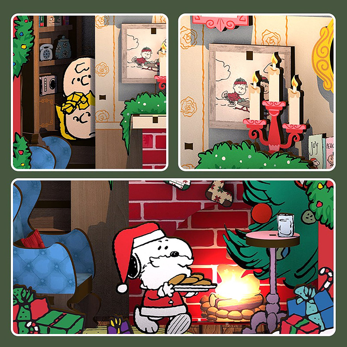 Peanuts Christmas DIY Book Nook Kit