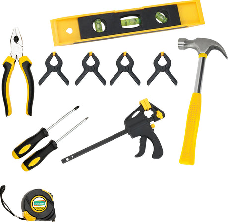Kids Deluxe Tool Set with Leather Tool Belt & Safety Goggles