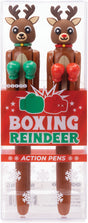 Boxing Reindeer Action Pens