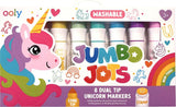 Jumbo Jots 8 Dual Tip Unicorn Markers